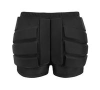 FaroLy 3D Protective Padded Shorts Multi-Purpose Crash Pants Impact Gear for Ski Snowboard Skateboarding with Adult (Color : Black, Size : XL)