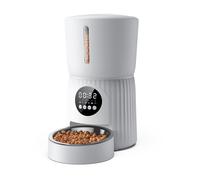 Faroro Automatic Cat Feeder, 4L Cat Feeder with Timer up to 6 Meals Per Day, Portion Control, 30s Voice Recording, Suitable for Small and Me