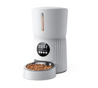 Faroro Automatic Cat Feeder, 4L Cat Feeder with Timer up to 6 Meals Per Day, Portion Control, 30s Voice Recording, Suitable for Small and Medium Pets