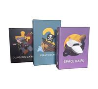 Farplace Animal Rescue Fantasy Days Card Game - Include Dungeon Days, Pirate Days and Space Days, Game,Fast-Paced Strategy for 2+ Players, Expandable Deck System, Part of the Days Series