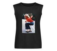Farrah Fawcett Retro Skateboard Vest Tank T-Shirt Black Unisex Mens Sleeveless Tops Tees XXL