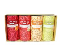 Farrah's of Harrogate Choc Chip Cherry, Clotted Cream Shortbread with Strawberries, Orange Crunch and Lemon Crisp Four Drum Hamper, 800 g