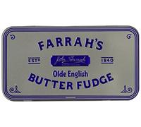 Farrah's of Harrogate - Olde English Butter Fudge (200g) - Gifting Olde English Embossed Reusable Tin Filled With Traditionally Handmade Luxury Fudge, Rich Heritage Dating Back To 1840