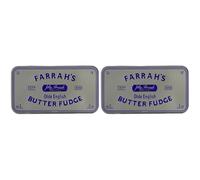 Farrah's of Harrogate - Olde English Butter Fudge (200g) - Gifting Olde English Embossed Reusable Tin Filled With Traditionally Handmade Luxury Fudge, Rich Heritage Dating Back To 1840 (Pack of 2)