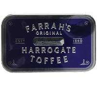 Farrah's of Harrogate - Toffee (300g) - Gifting Embossed Reusable Crescent Tin Filled With Traditionally Handmade Luxury Mouth-watering Toffee, Rich Heritage Dating Back To 1840