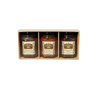 Farrah's of Harrogate - Trio Pack - Caramelised Onion Chutney (110g) , Farmhouse Pickle (100g) & Sundried Tomato Chutney with Garlic (90g)