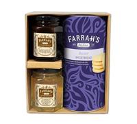 Farrah's of Harrogate - Trio Pack - Clotted Cream Shortbread (160g), Summer Blossom Honey (114g) & Blackcurrant Preserve (114g)