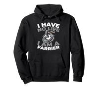 Farrier Blacksmithing - Equine Care Horseshoeing Farrier Pullover Hoodie