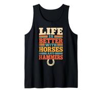 Farrier Life Horseshoer Tank Top