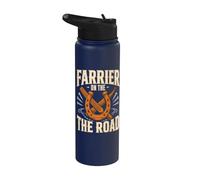 Farrier On The Horseshoe Hoof Care Blacksmith Stainless Steel Insulated Water Bottle