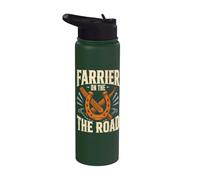 Farrier On The Horseshoe Hoof Care Blacksmith Stainless Steel Insulated Water Bottle