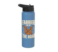 Farrier On The Horseshoe Hoof Care Blacksmith Stainless Steel Insulated Water Bottle
