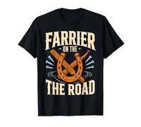 Farrier On The Horseshoe Hoof Care Blacksmith T-Shirt
