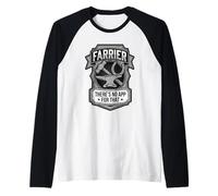Farrier There’s No App for that Hoof Care Humor Raglan Baseball Tee