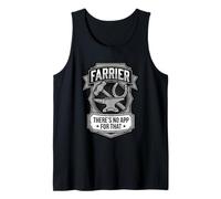 Farrier There’s No App for that Hoof Care Humor Tank Top