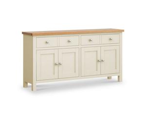 Farro Cream Extra Large Sideboard Cabinet Fully Assembled - By Roseland Furniture