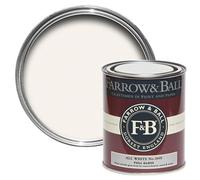 Farrow & Ball All White Gloss Metal & Wood Paint, 750Ml