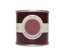 Farrow & Ball Estate Eating Room Red No.43 Emulsion Paint, 100Ml Tester Pot