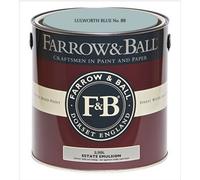 Farrow & Ball Estate Emulsion, Lulworth Blue No. 89, Luxurious Chalky Matt