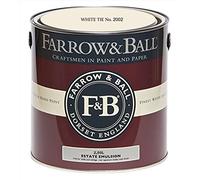 Farrow & Ball Estate No.2002 White Tie - Matt Emulsion Paint - 2.5L