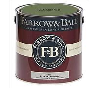 Farrow & Ball Estate Matt Emulsion Paint Calke Green No.34 - 2.5L
