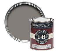 Farrow & Ball Estate Mole's Breath Eggshell Metal & Wood Paint, 750Ml