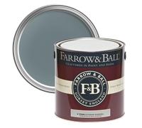 Farrow & Ball Exterior Eggshell 750ml, Barrow Blue No. G8, Wood and Metal