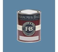 Farrow & Ball Flat Eggshell 750ml, Belvedere Blue No. 215, Durable Interior Paint