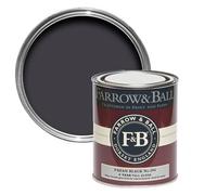 Farrow & Ball Interior Paean Black Gloss Interior & Exterior Metal & Wood Paint, 750Ml