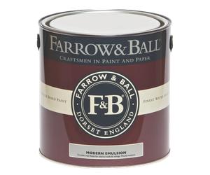 Farrow & Ball Modern Emulsion 2.5L, Liquorice No. CB10, Durable Washable Paint