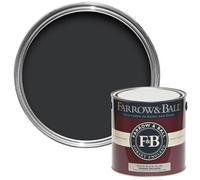 Farrow & Ball Modern Pitch Black No.256 Matt Emulsion Paint, 2.5L