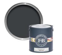 Farrow & Ball Off Black Dead-Flat Matt Multi-Surface Emulsion Paint, 750Ml