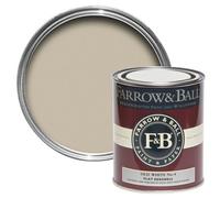 Farrow & Ball Flat Eggshell 750ml, Old White No. 4, Durable Interior Paint