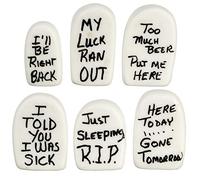 Farrow Industries Dolls House Halloween Graveyard Miniature Set of 6 Grave Tomb Stones