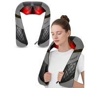 FARSAIL Shiatsu Shoulder Neck Massager with Heat,Deep Tissue 3D Kneading | NOT Cordless,Neck Massager relieves neck, back, Waist,shoulder & leg pain,for Car Home Office,Gifts for Women Men