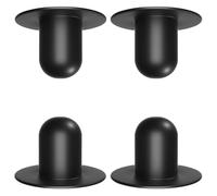 FarShiller Swimming Pool Pump Strainer Hole Plugs Pool Wall Plug Replacement for Best-Way & in-tex Above Ground Pools, Durable Black Stoppers,Pool Plugs for Above Grou 4-Pack (Long)
