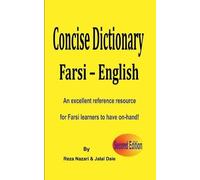Farsi - English Concise Dictionary: An Excellent Refere - Paperback NEW Reza Naz