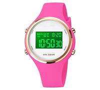 Farsler Kids Watch, Girls Watches Digital Sports Simple Cute Wrist Watches with Alarm LED Time Teacher Gift for Boys Girls (Rose Red)