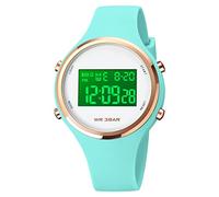Farsler Kids Watch, Girls Watches Digital Sports Simple Cute Wrist Watches with Alarm LED Time Teacher Gift for Boys Girls (Light Green)
