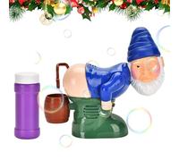 Fart Bubble Machine,Gnomes Bubble Blower with Flash Lights and Music for Children | Automatic Toy for Kids 3-6 for Beach Bedroom Picnic Festival Party Wedding Gathering Bathing Photo