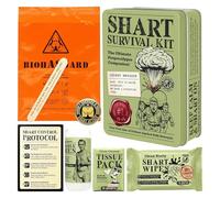 Fart Survival Kit, Funny Poop Prank Gag Gift, Novelty Emergencys Farting Survival Kit Include Butt Wipes Underwear, Militarys Grade Hilarious Emergencys Poop Fart Survivals Prank Set Gag Gift
