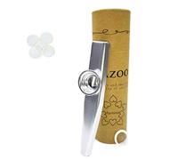 Fartime Silver Exquisite Aluminum Alloy Kazoo With 5 Kazoo Flute Diaphragms And A Beautiful Gift Box-Musical Instruments. (silver)