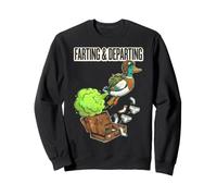 Farting And Departing Duck Aviator Travel Funny Sweatshirt