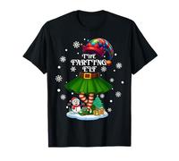 Farting Elf Squad Xmas Women Girls Mom Christmas Family T-Shirt