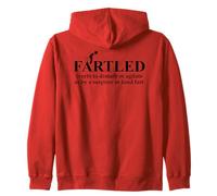Fartled Farts Men I Love to Fart Dont Scare Me I Fart Easily Zip Hoodie