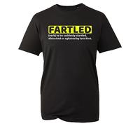 Fartled T-Shirt Verb to Be Sudddenly Startled, Funny Farting Joke Meme Birthday Gift Grumpy Old Adult Kids Unisex Tee Top (Black, XL)