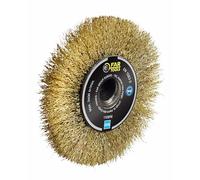 Fartools Precision brush/finish brass wire 0.3 mm.120 mm - L 20 mm plus set of 4 spacers, for stripping and sobering wood, metal or stone