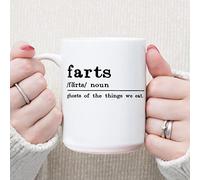 Farts Coffee Mug Farts Definition Mugs World's Greatest Farter Rude 15oz Coffee Mug Ceramic Humour Funny Coffee Cup Best Gift Or Souvenir for Men Women Birthday Festival Christmas