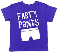 Farty Pants Funny Cute Childrens Kids Short Sleeve T-Shirt Blue
