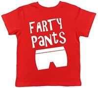 Farty Pants Funny Cute Childrens Kids Short Sleeve T-Shirt Red